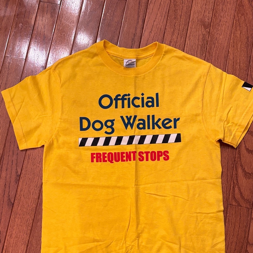 Official Dog Walker Yellow T-Shirt